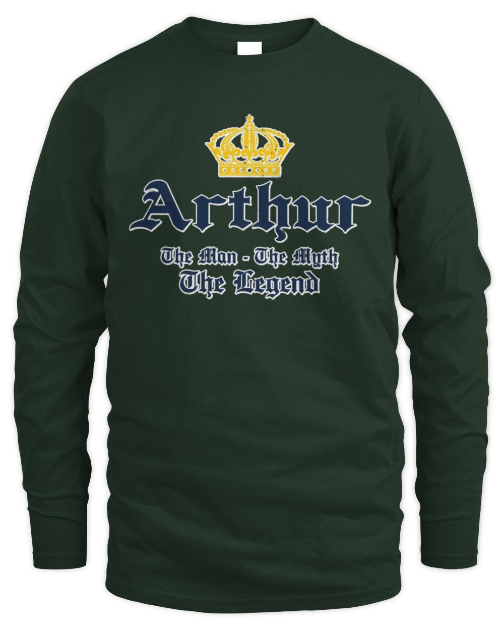 The Man The Myth The Legend Corona Beer T-Shirt ARTHUR M1-S83 / Men's Long Sleeved T-Shirt / forest green
