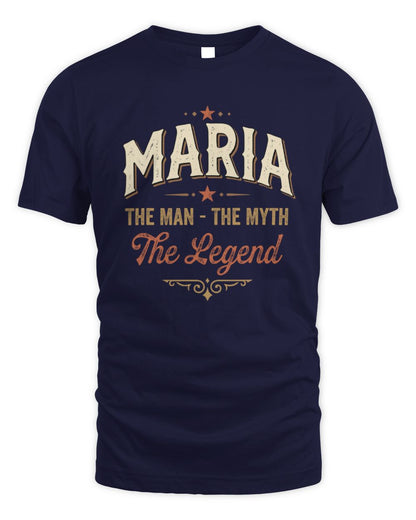 I'm Name I'm Not Rude I Just Have The Balls Funny T-Shirt MARIA M1-77 / Unisex Standard T-Shirt / navy