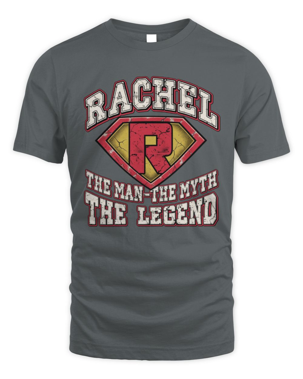 The Man The Myth The Legend Superman Graphic T-Shirt RACHEL M1-74 / Unisex Standard T-Shirt / charcoal