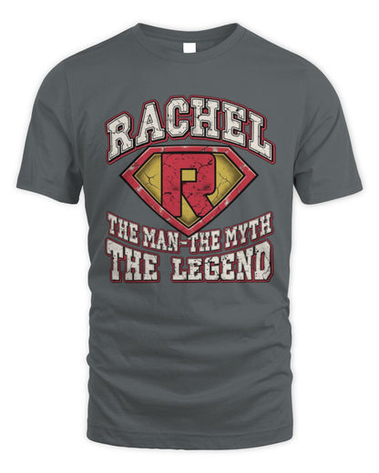 The Man The Myth The Legend Superman Graphic T-Shirt RACHEL M1-74 / Unisex Standard T-Shirt / charcoal