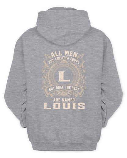 All Men Are Created Equal Cool Logo Shirt LOUIS M1-60 / Unisex Hoodie / sport grey