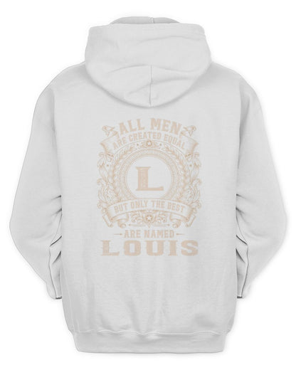 All Men Are Created Equal Cool Logo Shirt LOUIS M1-60 / Unisex Hoodie / white