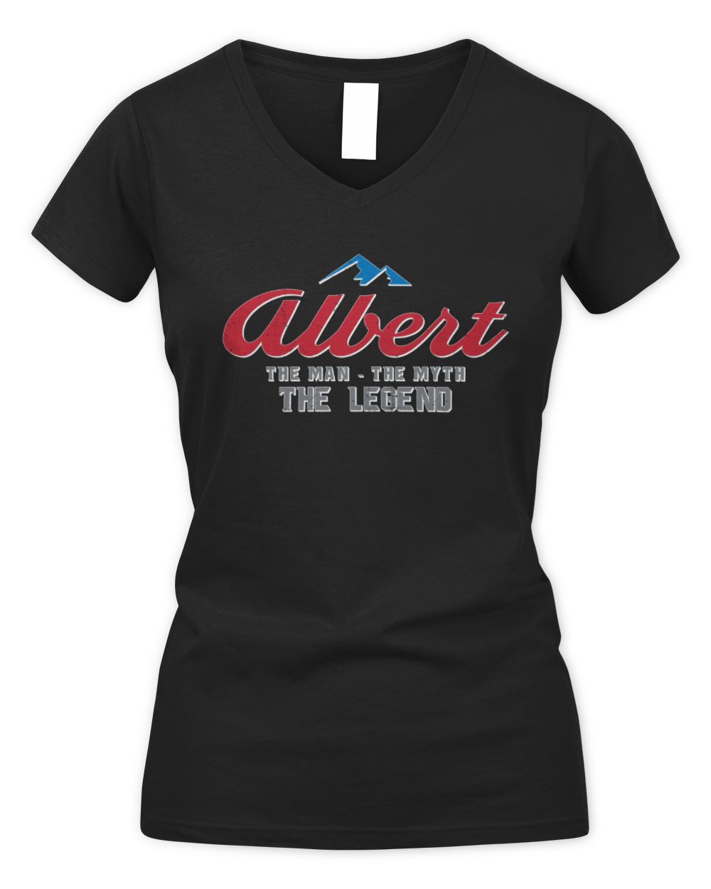 The Man The Myth The Legend Coors Light Beer T-Shirt ALBERT M1-S84 / Women's V-Neck T-Shirt / black