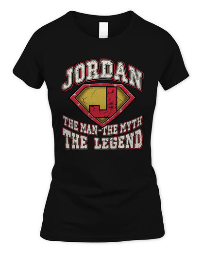 The Man The Myth The Legend Superman Graphic T-Shirt JORDAN M1-74 / Women's Standard T-Shirt / black