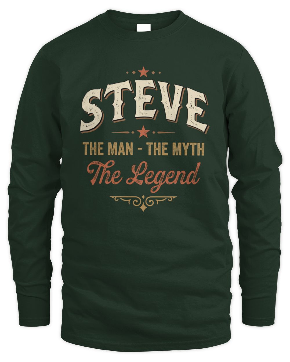 I'm Name I'm Not Rude I Just Have The Balls Funny T-Shirt STEVE M1-77 / Men's Long Sleeved T-Shirt / forest green