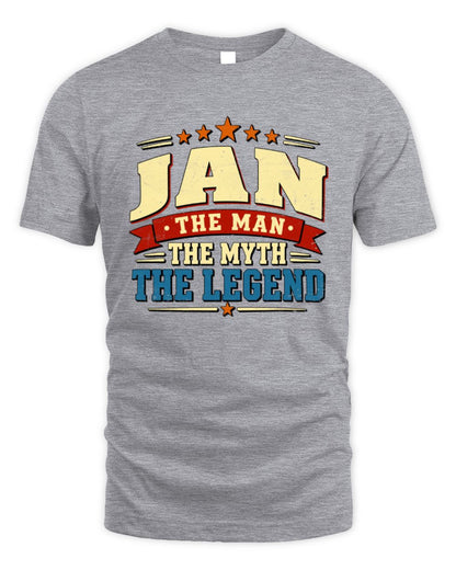 The Man The Myth The Legend Ribbon Vintage T-Shirt JAN M1-56 / Unisex Standard T-Shirt / sport grey