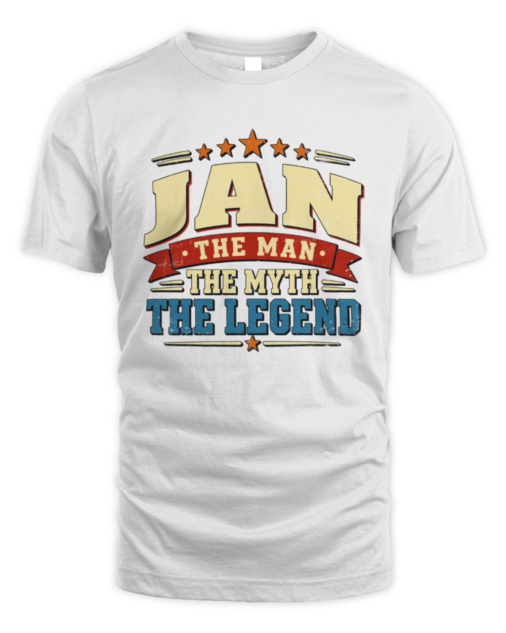 The Man The Myth The Legend Ribbon Vintage T-Shirt JAN M1-56 / Unisex Standard T-Shirt / white
