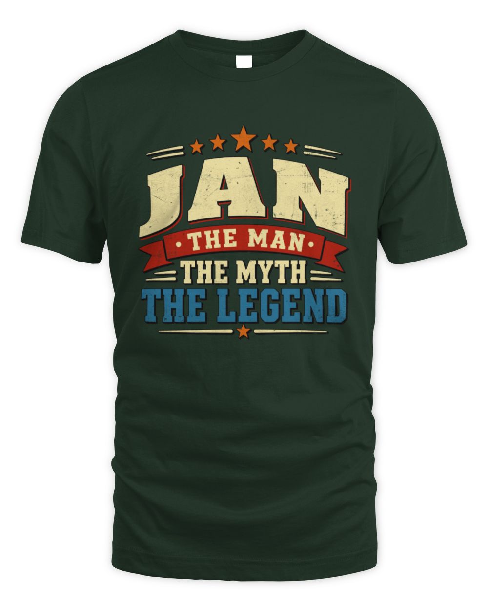 The Man The Myth The Legend Ribbon Vintage T-Shirt JAN M1-56 / Unisex Standard T-Shirt / forest green