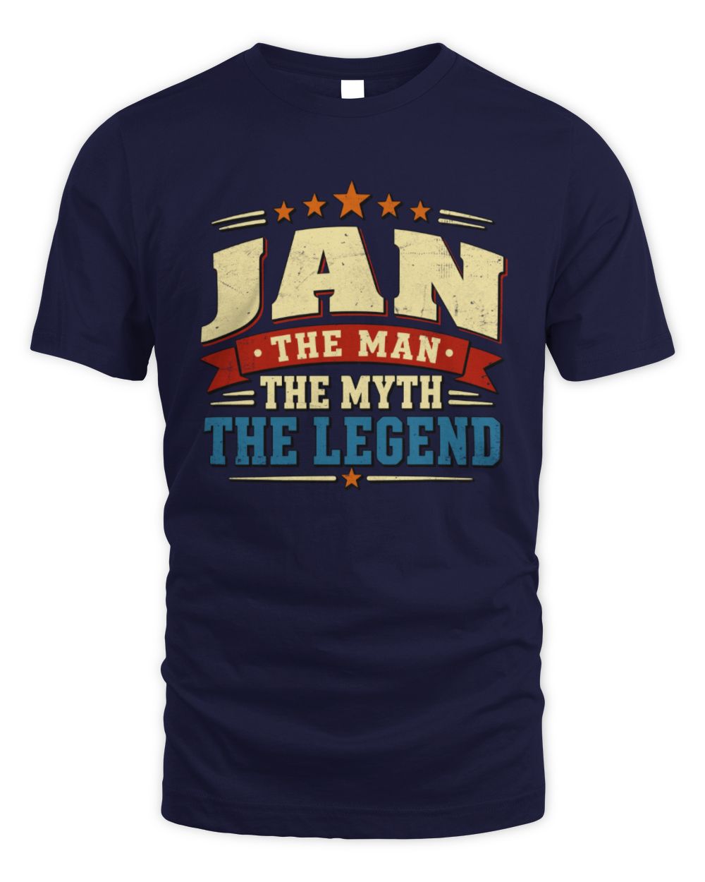 The Man The Myth The Legend Ribbon Vintage T-Shirt JAN M1-56 / Unisex Standard T-Shirt / navy