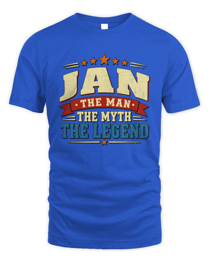 The Man The Myth The Legend Ribbon Vintage T-Shirt JAN M1-56 / Unisex Standard T-Shirt / royal