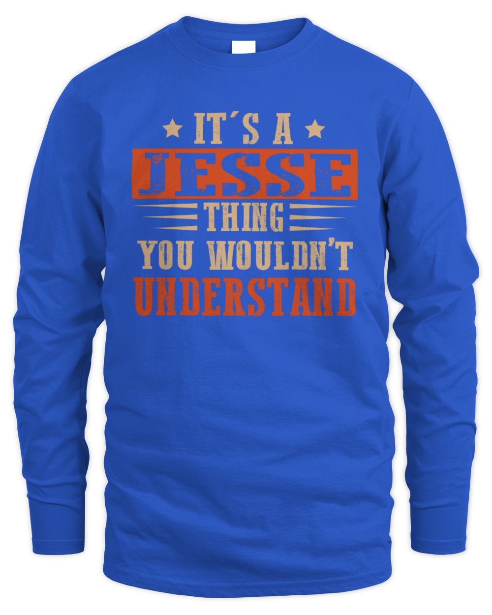 It's a Name Thing Personalized Funny Shirt JESSE M1-51 / Men's Long Sleeved T-Shirt / royal