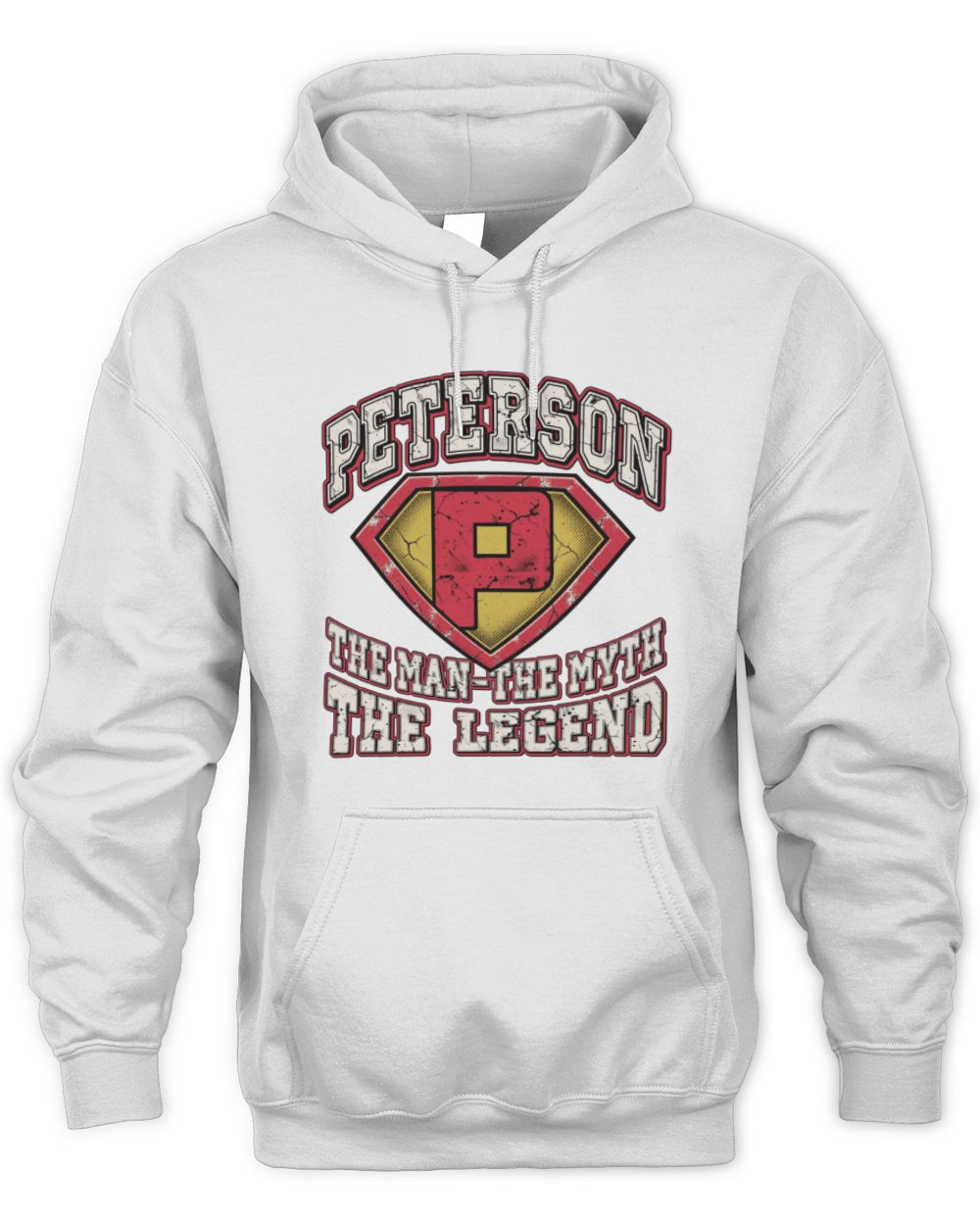 The Man The Myth The Legend Superman Graphic T-Shirt PETERSON M1-74 / Unisex Hoodie / white