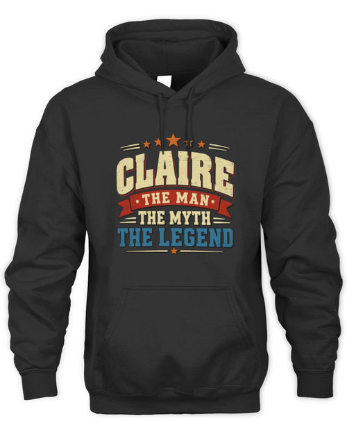 The Man The Myth The Legend Ribbon Vintage T-Shirt CLAIRE M1-56 / Unisex Hoodie / black
