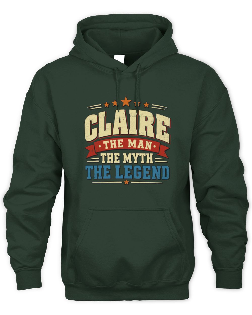 The Man The Myth The Legend Ribbon Vintage T-Shirt CLAIRE M1-56 / Unisex Hoodie / forest green