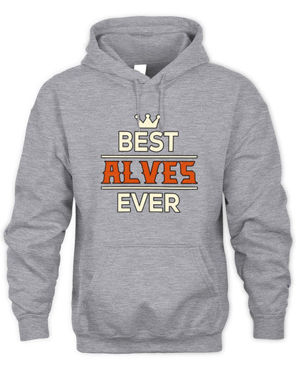 Best Your Name With Crown Shirt ALVES M1-59 / Unisex Hoodie / sport grey