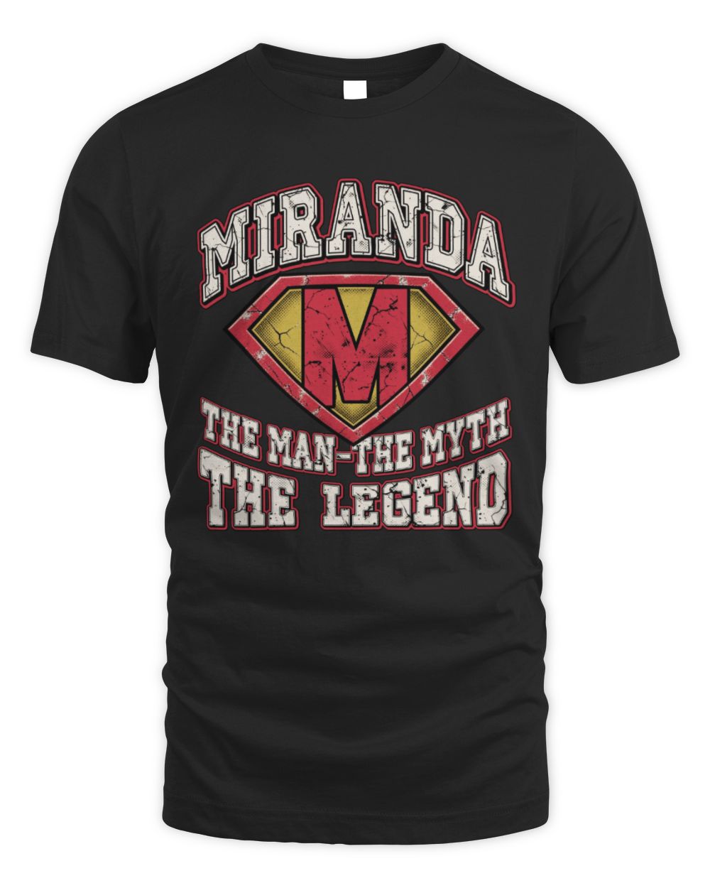 The Man The Myth The Legend Superman Graphic T-Shirt MIRANDA M1-74 / Unisex Standard T-Shirt / black