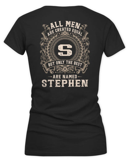 All Men Are Created Equal Cool Logo Shirt STEPHEN M1-60 / Women's V-Neck T-Shirt / black