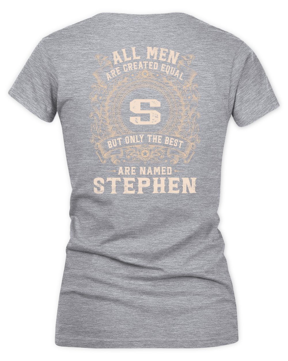 All Men Are Created Equal Cool Logo Shirt STEPHEN M1-60 / Women's V-Neck T-Shirt / sport grey