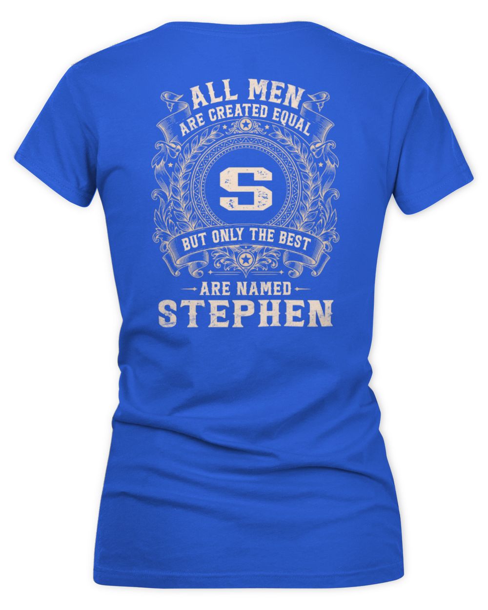 All Men Are Created Equal Cool Logo Shirt STEPHEN M1-60 / Women's V-Neck T-Shirt / royal