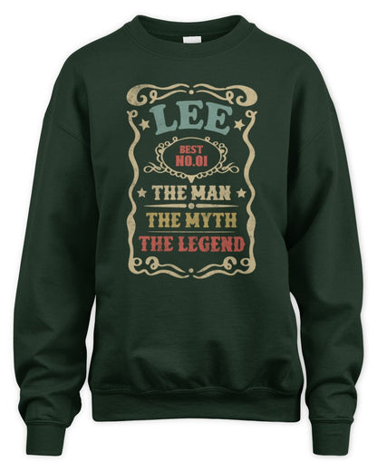 The Man The Myth The Legend Vintage Gold Wine Shirt LEE M1-52 / Unisex Sweatshirt / forest green