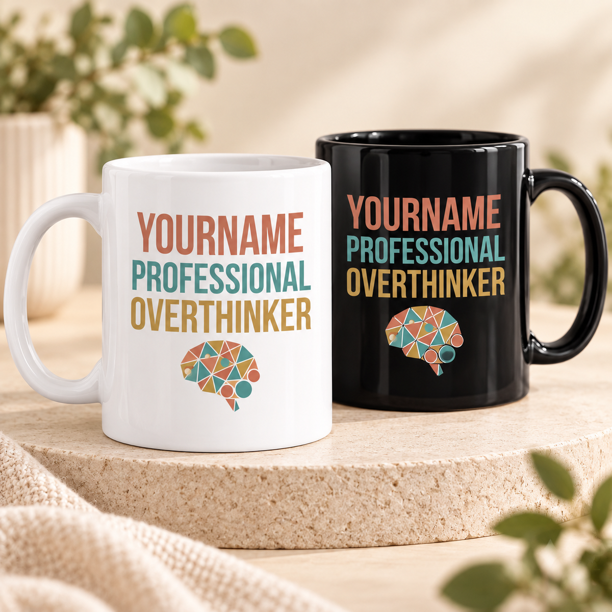Yourname Professional Overthinker - Personalized Mug
