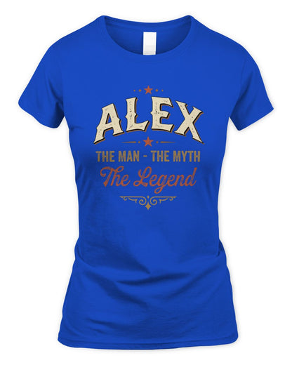 I'm Name I'm Not Rude I Just Have The Balls Funny T-Shirt ALEX M1-77 / Women's Standard T-Shirt / royal