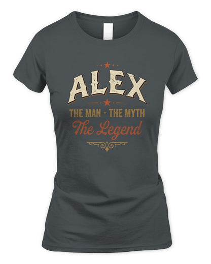 I'm Name I'm Not Rude I Just Have The Balls Funny T-Shirt ALEX M1-77 / Women's Standard T-Shirt / charcoal