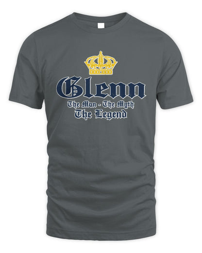 The Man The Myth The Legend Corona Beer T-Shirt GLENN M1-S83 / Unisex Standard T-Shirt / charcoal
