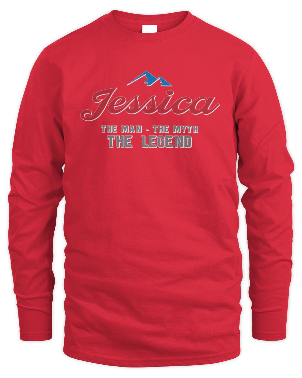 The Man The Myth The Legend Coors Light Beer T-Shirt JESSICA M1-S84 / Men's Long Sleeved T-Shirt / red