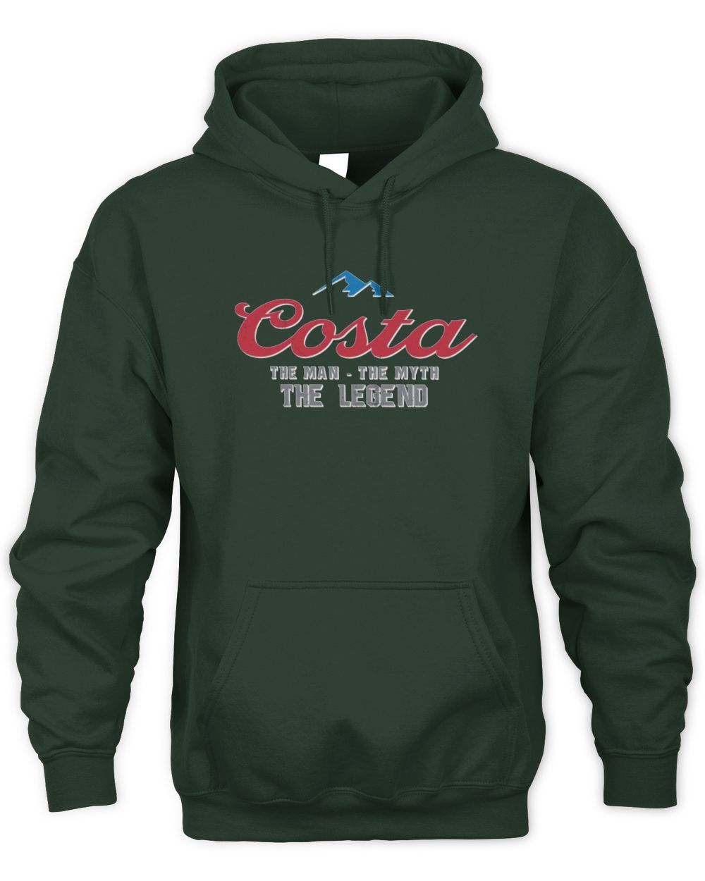 The Man The Myth The Legend Coors Light Beer T-Shirt COSTA M1-S84 / Unisex Hoodie / forest green