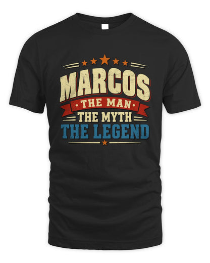 The Man The Myth The Legend Ribbon Vintage T-Shirt MARCOS M1-56 / Unisex Standard T-Shirt / black