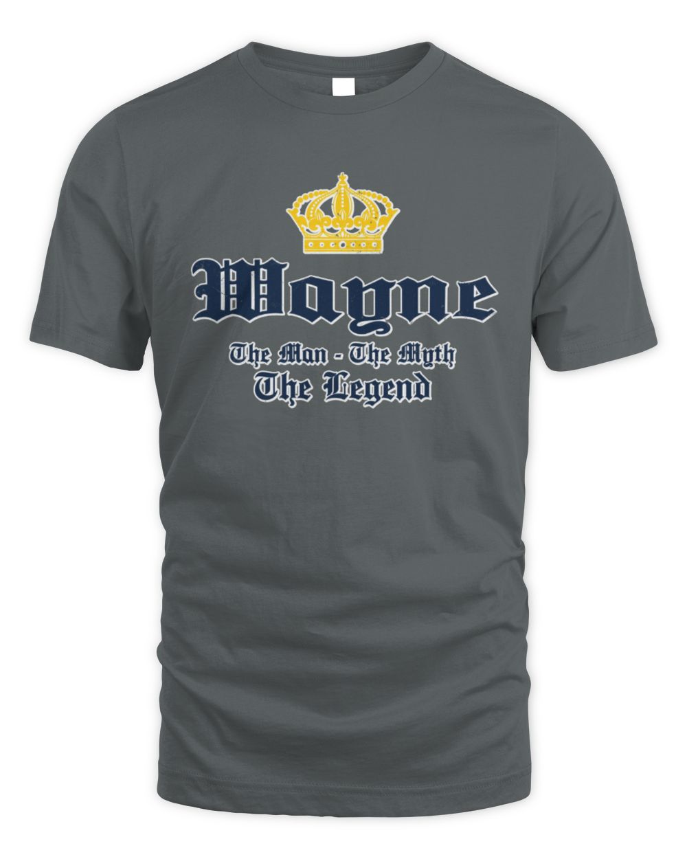 The Man The Myth The Legend Corona Beer T-Shirt WAYNE M1-S83 / Unisex Standard T-Shirt / charcoal