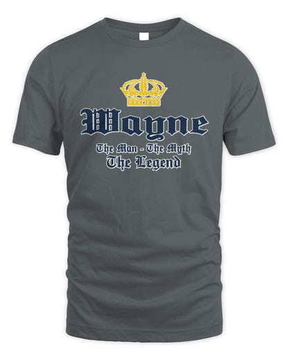 The Man The Myth The Legend Corona Beer T-Shirt WAYNE M1-S83 / Unisex Standard T-Shirt / charcoal