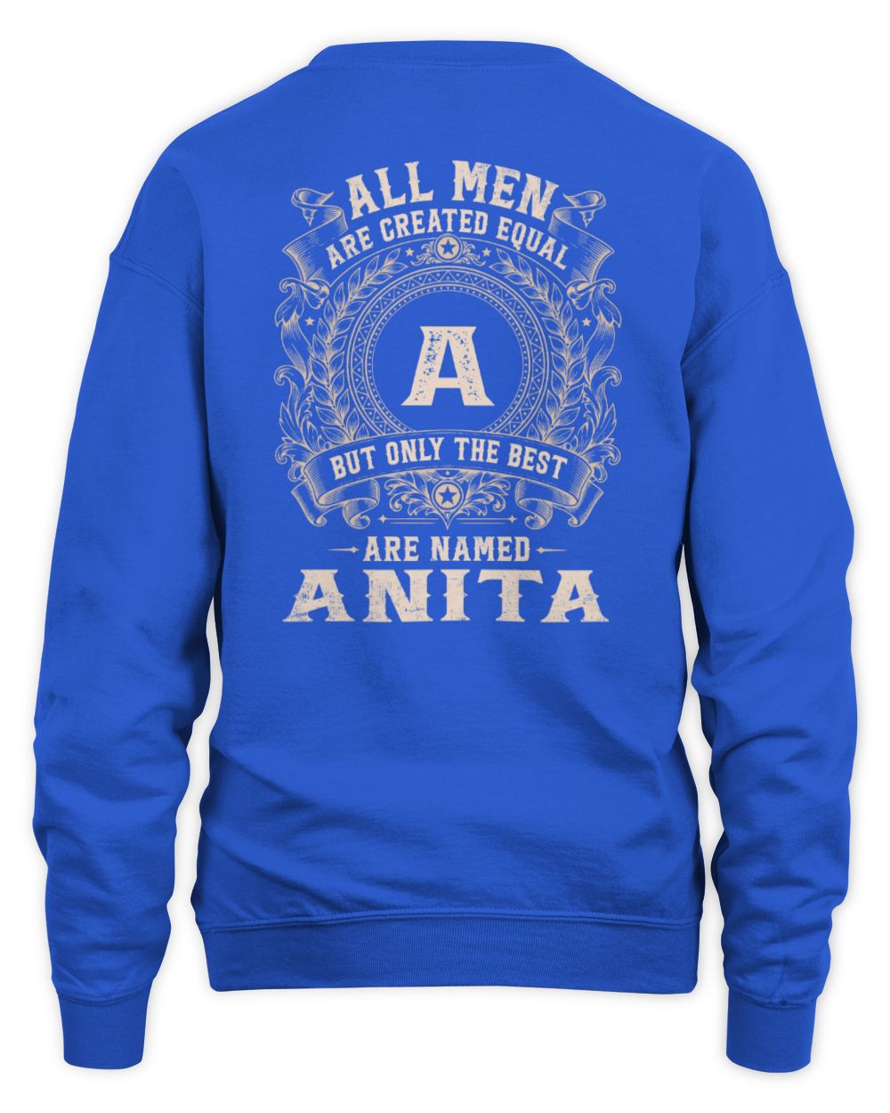 All Men Are Created Equal Cool Logo Shirt ANITA M1-60 / Unisex Sweatshirt / royal