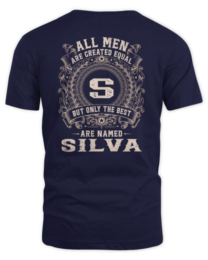 All Men Are Created Equal Cool Logo Shirt SILVA M1-60 / Unisex Standard T-Shirt / navy
