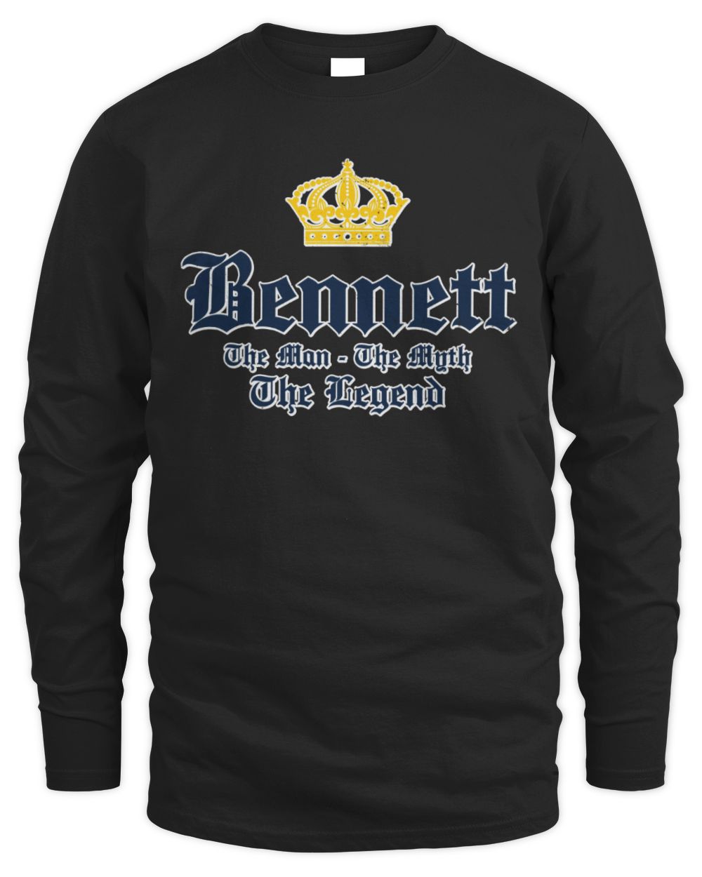 The Man The Myth The Legend Corona Beer T-Shirt BENNETT M1-S83 / Men's Long Sleeved T-Shirt / black
