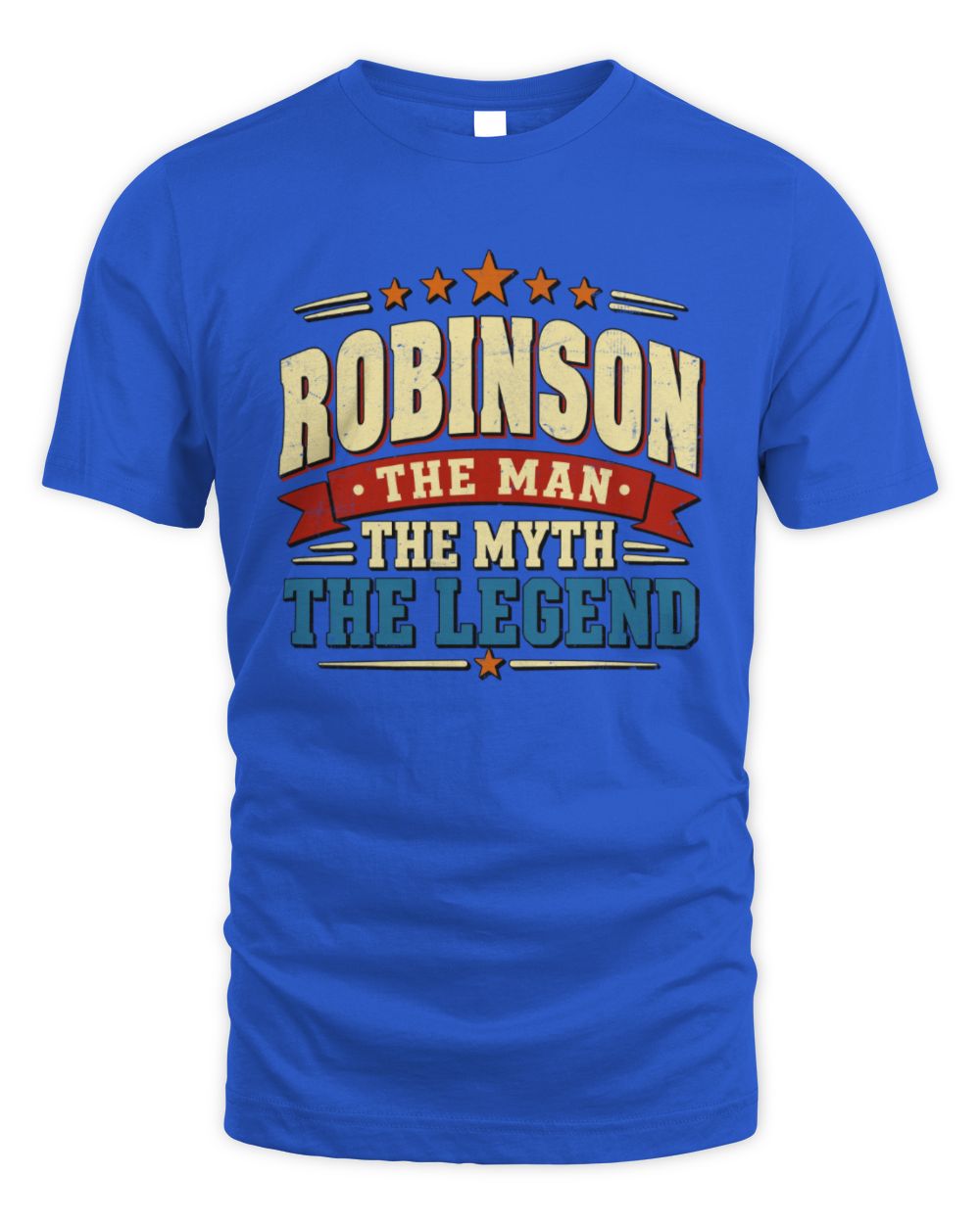 The Man The Myth The Legend Ribbon Vintage T-Shirt ROBINSON M1-56 / Unisex Standard T-Shirt / royal