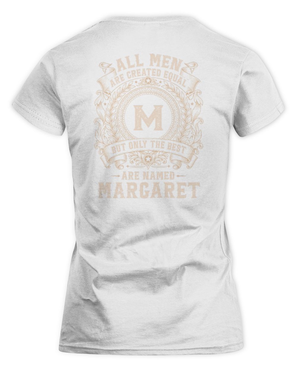 All Men Are Created Equal Cool Logo Shirt MARGARET M1-60 / Women's Standard T-Shirt / white