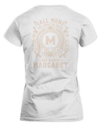 All Men Are Created Equal Cool Logo Shirt MARGARET M1-60 / Women's Standard T-Shirt / white