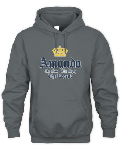 The Man The Myth The Legend Corona Beer T-Shirt AMANDA M1-S83 / Unisex Hoodie / charcoal