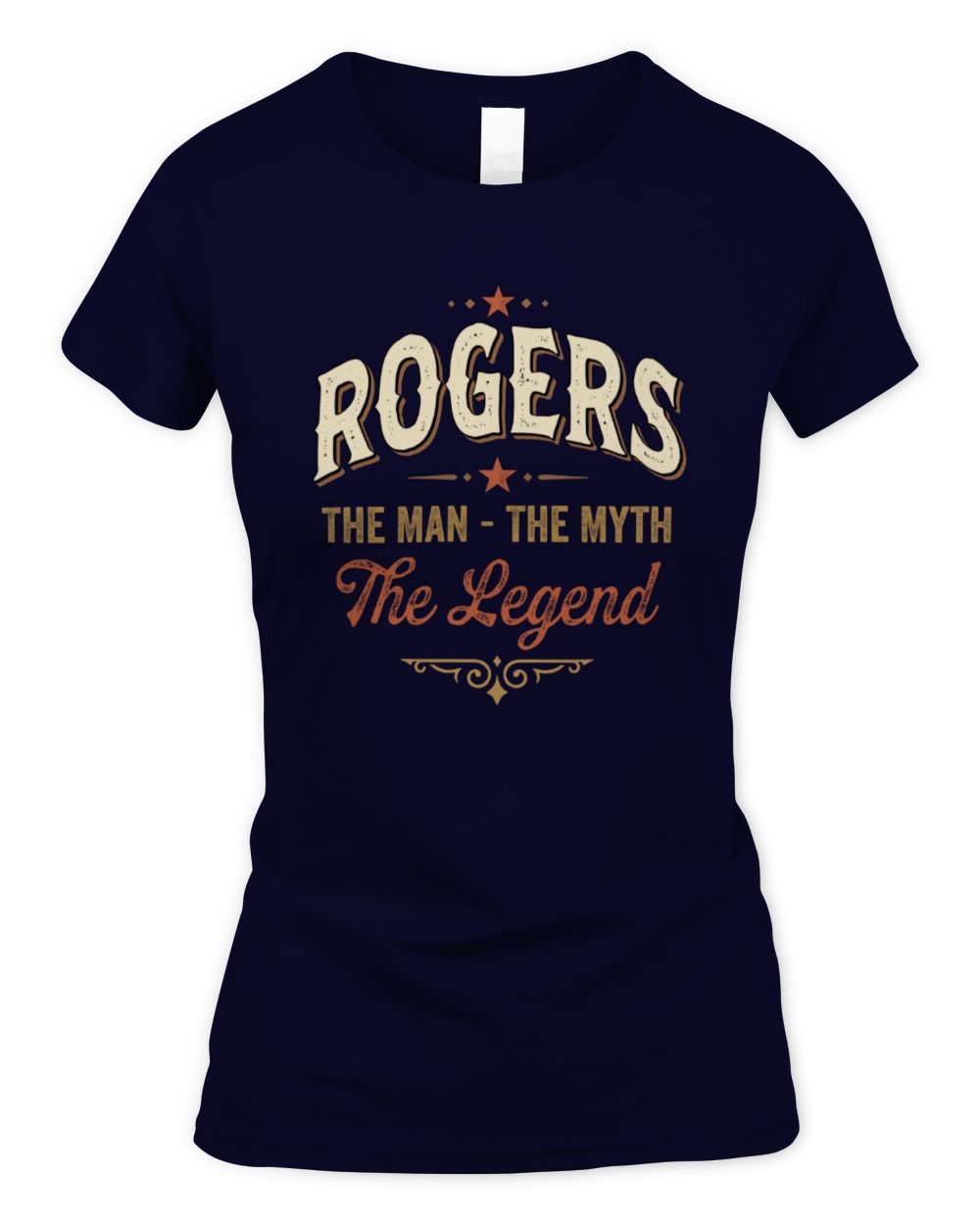 I'm Name I'm Not Rude I Just Have The Balls Funny T-Shirt ROGERS M1-77 / Women's Standard T-Shirt / navy