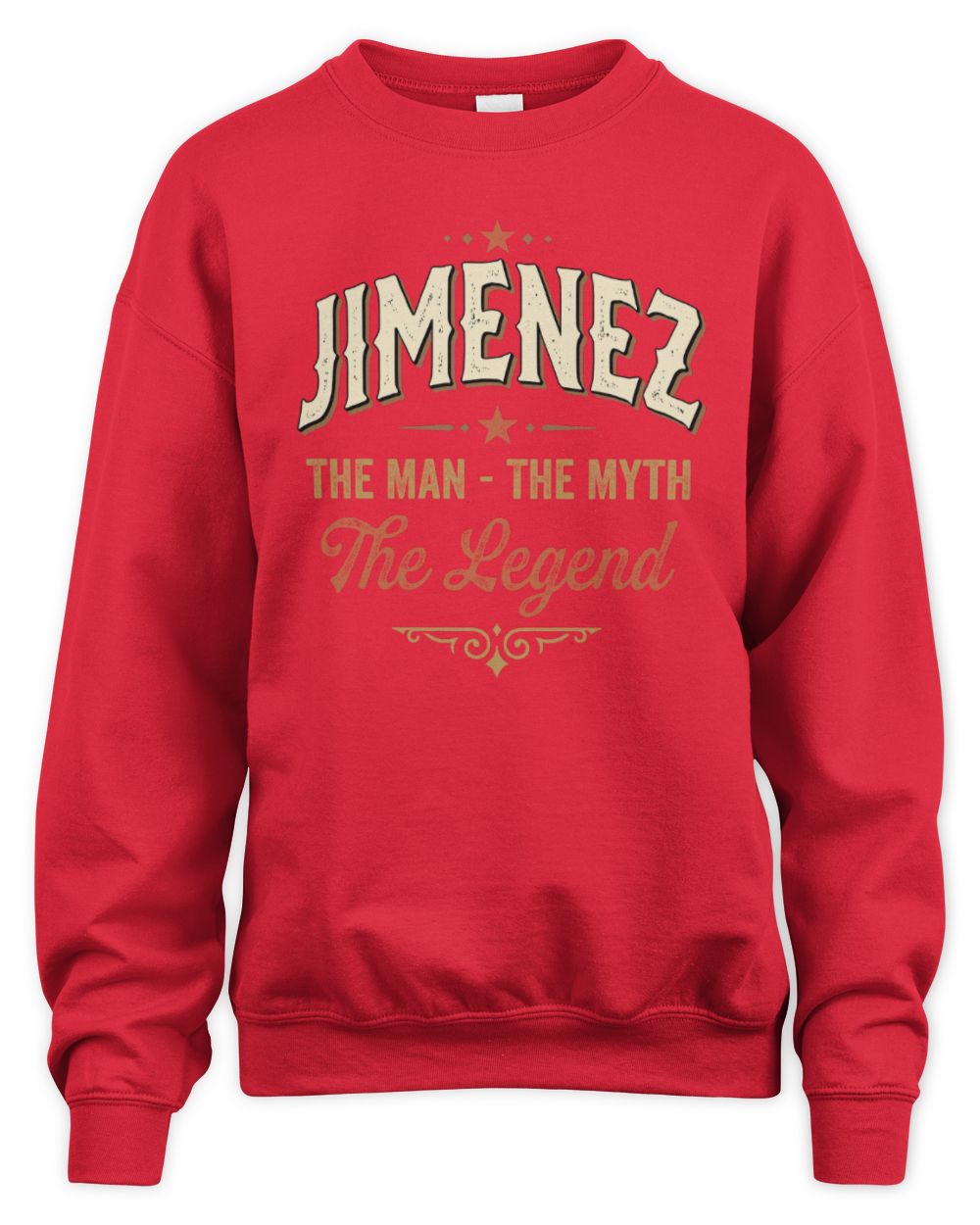 I'm Name I'm Not Rude I Just Have The Balls Funny T-Shirt JIMENEZ M1-77 / Unisex Sweatshirt / red