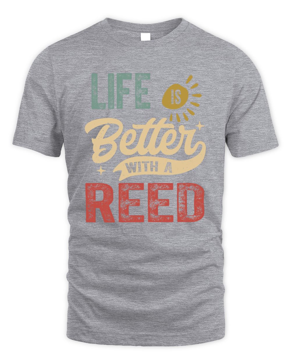 Life Is Better With a Name Personalized Retro T-Shirt REED-48 / Unisex Standard T-Shirt / sport grey