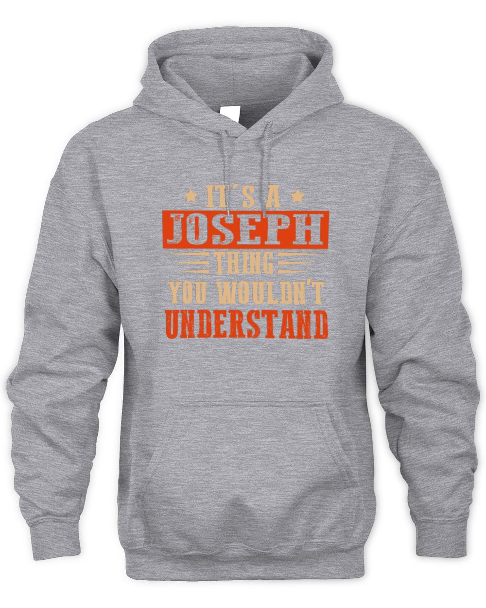 It's a Name Thing Personalized Funny Shirt JOSEPH M1-51 / Unisex Hoodie / sport grey
