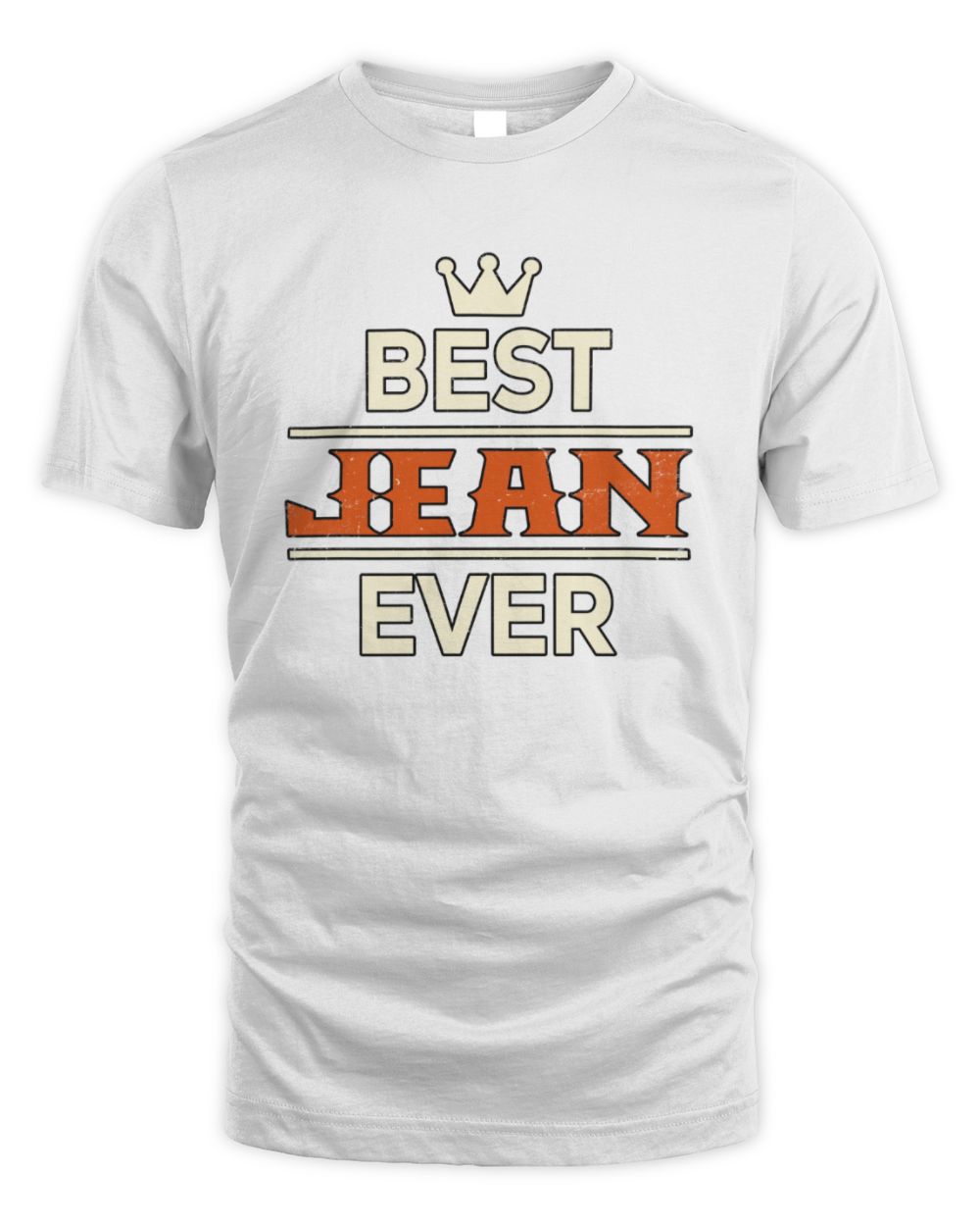 Best Your Name With Crown Shirt JEAN M1-59 / Unisex Standard T-Shirt / white