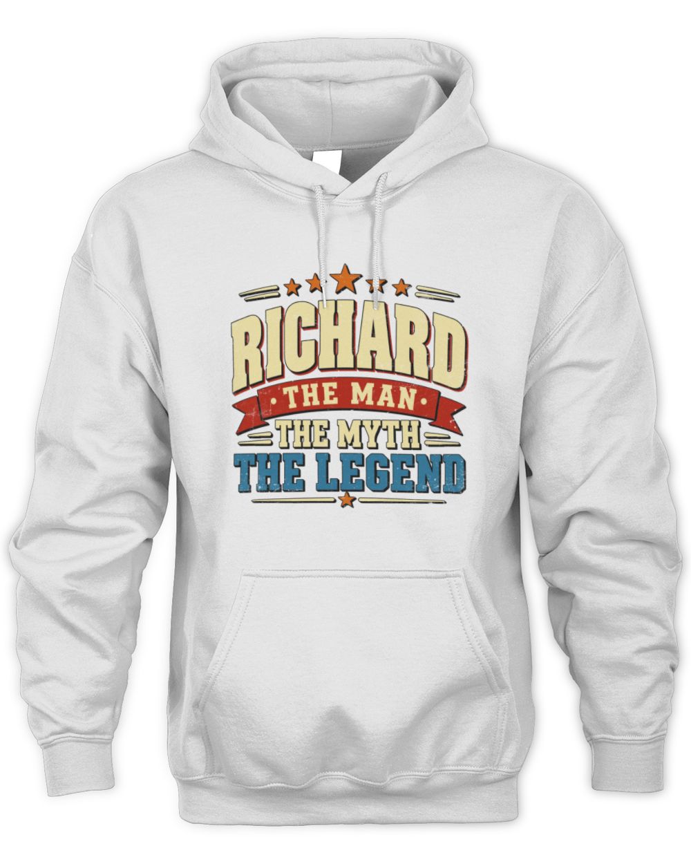 The Man The Myth The Legend Ribbon Vintage T-Shirt RICHARD M1-56 / Unisex Hoodie / white