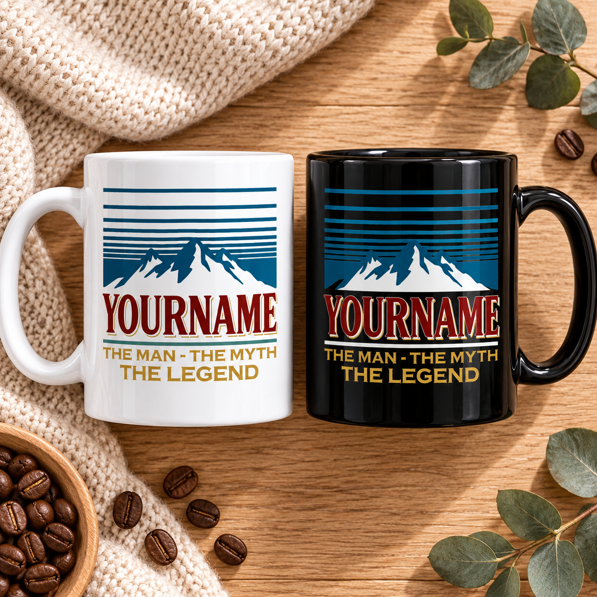 The Man The Myth The Legend Mountain Mug MG04