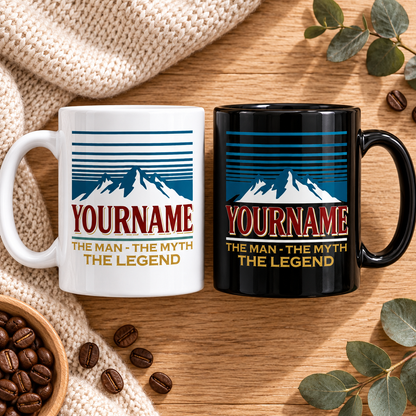 The Man The Myth The Legend Mountain Mug MG04
