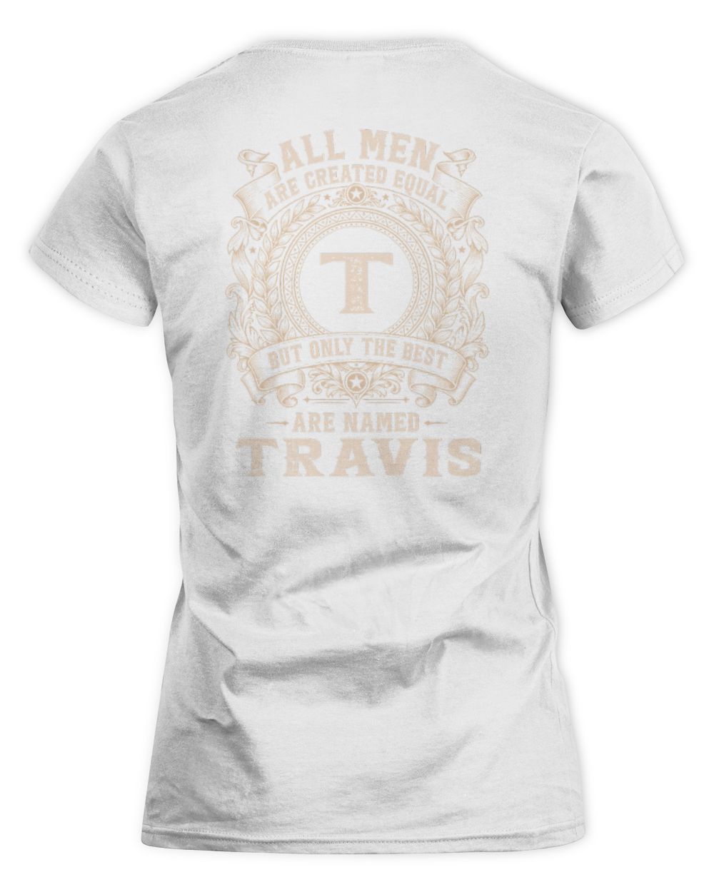 All Men Are Created Equal Cool Logo Shirt TRAVIS M1-60 / Women's Standard T-Shirt / white