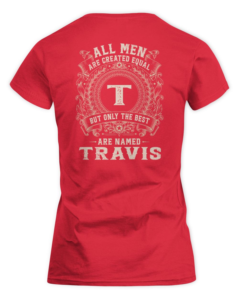 All Men Are Created Equal Cool Logo Shirt TRAVIS M1-60 / Women's Standard T-Shirt / red